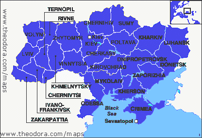Ukraine Regional Map