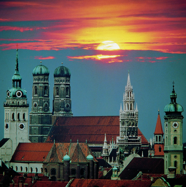 Skyline Munich in Bavaria