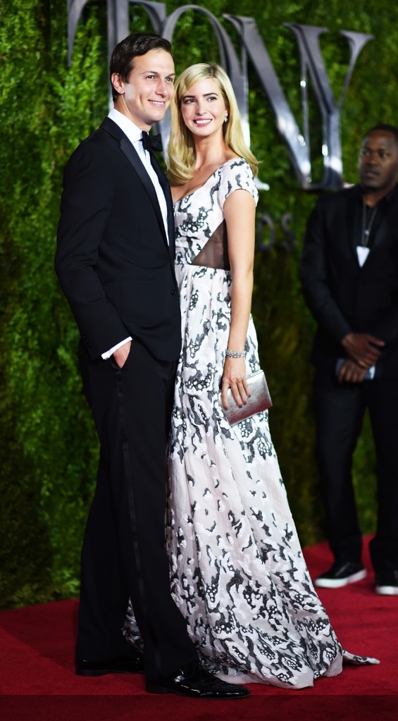 June 7, 2015 Ivanka Trump and her husband, Jared Kushner, attend the Tony Awards at Radio City Music Hall in New York in 2015.