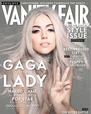 Lady Gaga hairstyle, Vanity Fair cover