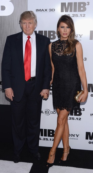 Donald and Melania Trump. Little Black Dress, May 23, 2013