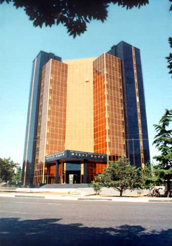 Baku. Building of National Bank, Azerbaijan photo