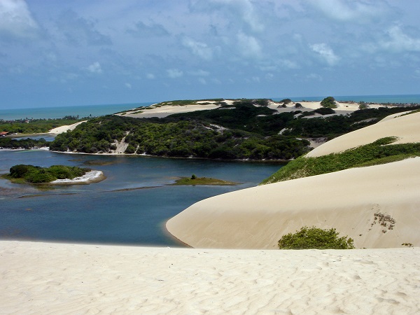 Genipabu beach and dunes, near Natal, Rio Grande do Norte, Brazil photo