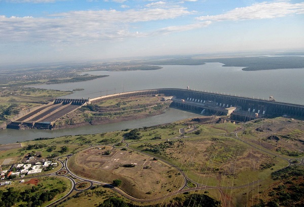 Itaipu dam, Parana river, Brazil photo