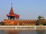 Bastion, Mandalay palace wall, Myanmar (Burma) Photo
