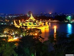 Karaweik palace, Yangon, Myanmar (Burma) Photo