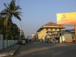 Main street at Sittwe, Myanmar (Burma) Photo