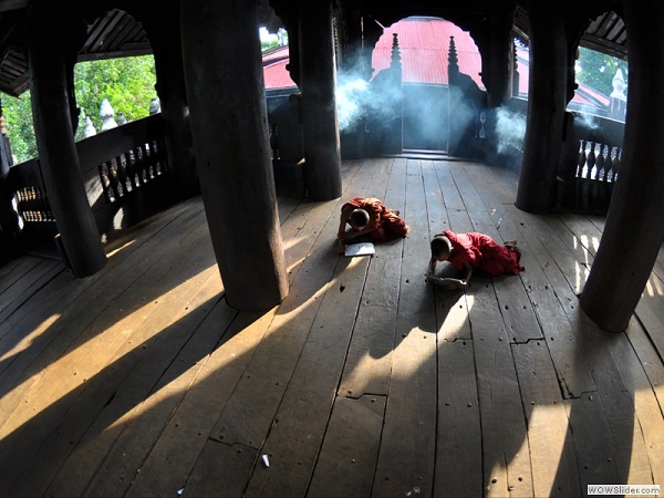 Old monastery of Inwa, Mandalay district, Myanmar photo