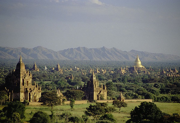 Pagodas and temples, Bagan, Myanmar photo