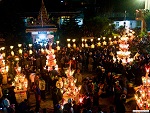 Pao people celebrating the lighting festival, Myanmar (Burma) Photo