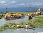 Procession, Phaungdawoo pagoda festival, Myanmar (Burma) Photo