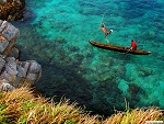 Spear fishing near Kawthaung, Myanmar (Burma) Photo