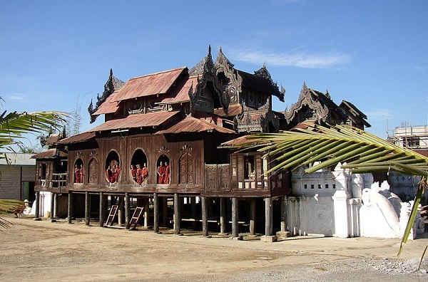 Shwe Yan Pyay monastery, Nyaung shwe, Myanmar photo