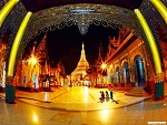 Shwedagon pagoda night view, Yangon, Myanmar (Burma) Photo