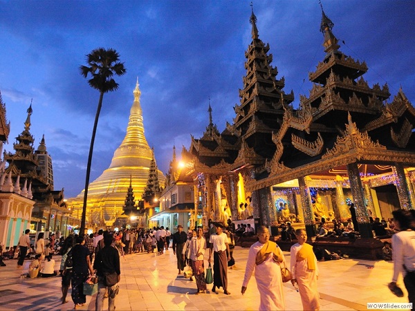 Shwedagon pagoda, Yangon, Myanmar photo