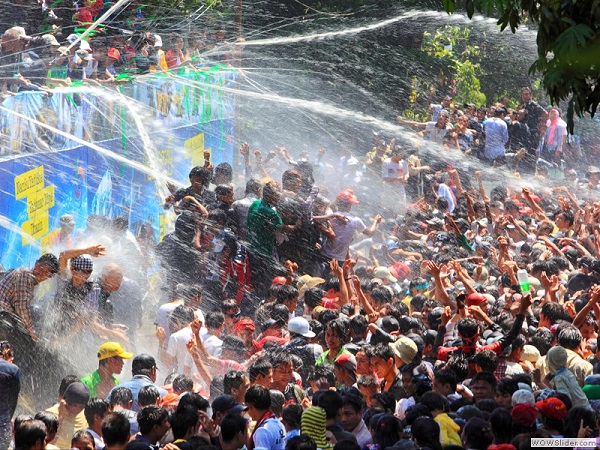 Traditional new year festival, Myanmar photo