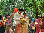 Traditional Thingyan water festival, Myanmar (Burma) Photo