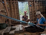 Traditional weaving of Kaya, Myanmar (Burma) Photo