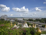 Two bridges over the Ayeyarwady river, Myanmar (Burma) Photo