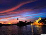 View of Yangon from the waterside, Myanmar (Burma) Photo