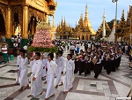 Warso festival at Shwedagon pagoda, Yangon, Myanmar (Burma) Photo