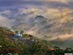 Winter morning, Mandalay hills, Myanmar (Burma) Photo