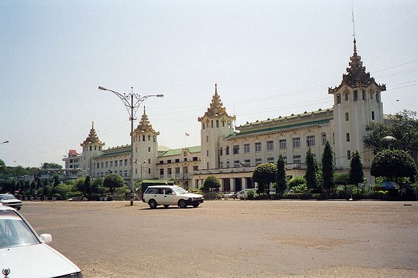 Yangon central railway station, Myanmar photo