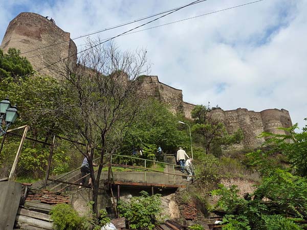 Narikala fortress and the old city, Tbilisi, Georgia photo