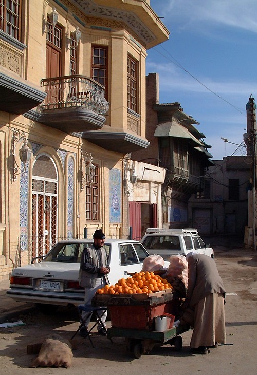 Street vendor, Baghdad 2003, Iraq Photo