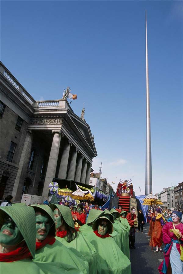 Saint Patrick's Day parade, O'Connell Street, Dublin, Ireland photo