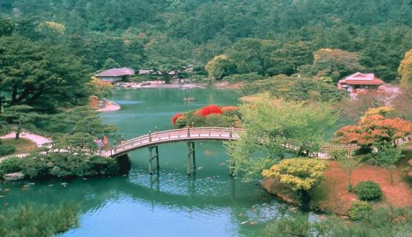 Ritsurin park, Kagawa prefecture, Japan photo