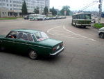 Taxi and trolleybus, Pyongyang