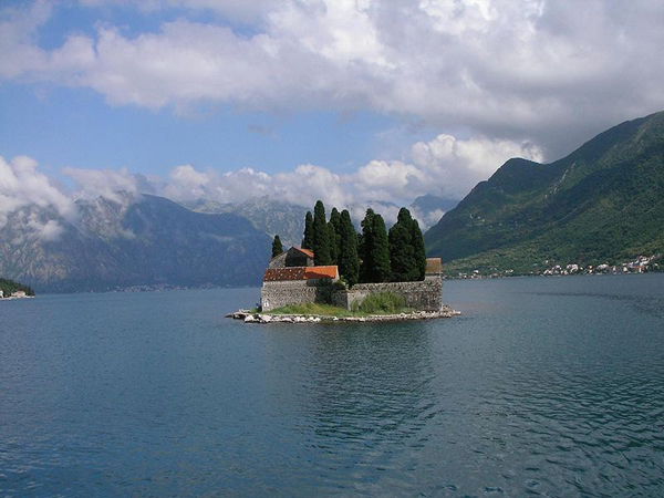 Saint George island, Kotor bay, Montenegro photo