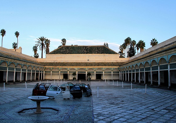 Courtyard of Bahia Palace, Marrakesh, Morocco photo