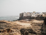Fortifications at the water's edge, Essaouira, Morocco Photo