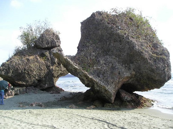 Umbrella rock, Agno, Philippines photo