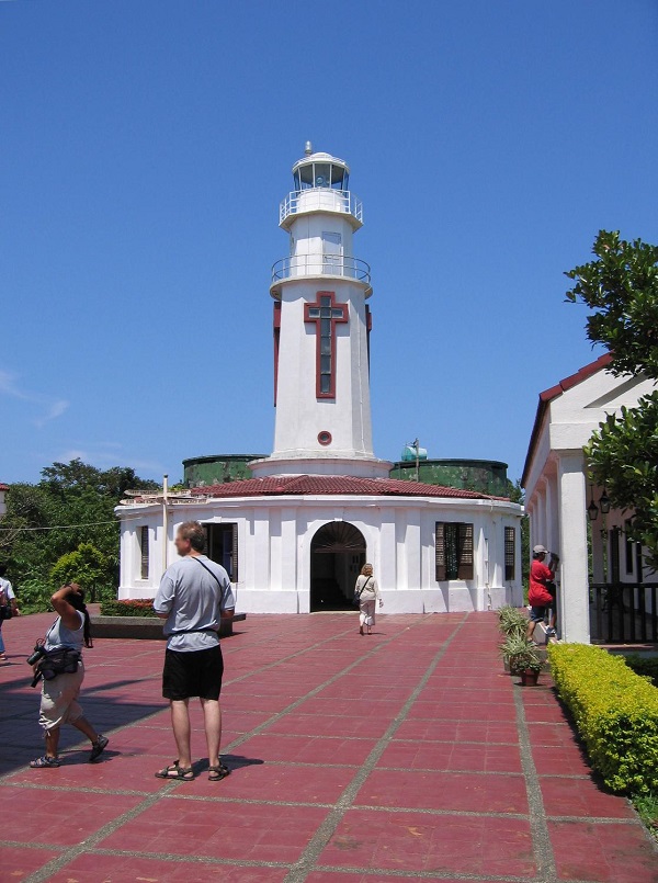 Spanish lighthouse, Corregigor island,Manila bay, Philippines photo