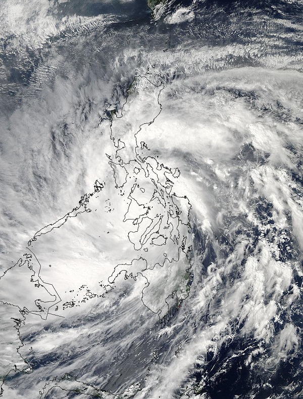 Super typhoon Haiynan over Philippines, Philippines photo
