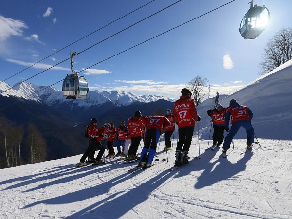 Rosa Khutor Ski Resort At Krasnaya Polyana Outside Sochii Russia Photo