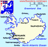 Iceland Map T 