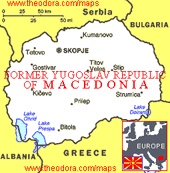 Macedonia The Former Yugoslav Republic Of Map T 