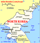 North Korea Map T 